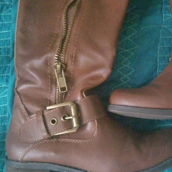 CATHY JEAN side gore zip knee high boots - Picture 2 of 4